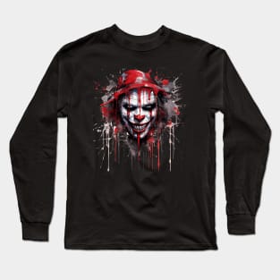 Scary Horror Clown Long Sleeve T-Shirt